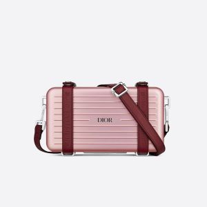 Rimowa x Dior Personal Clutch Aluminum Pink