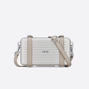 Rimowa x Dior Personal Clutch Aluminum Silver