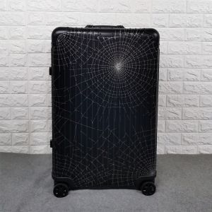 Rimowa X Supreme Spiderweb Luggage In Black